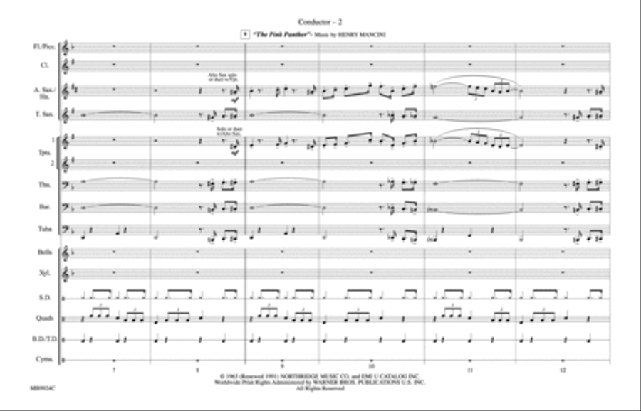 Cartoon Show, Part 2: Score Marching Band scores gallery preview page 2