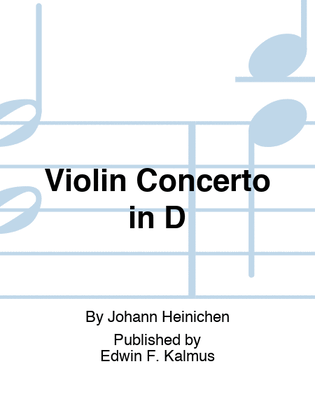 Book cover for Violin Concerto in D