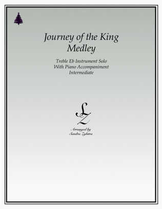 Book cover for Journey of The King Medley (treble Eb isntrument solo)