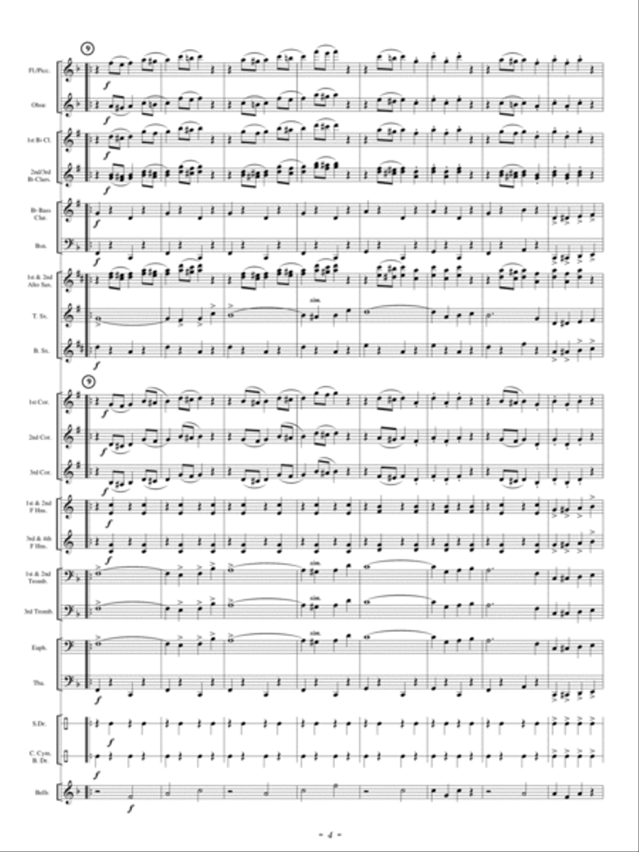 America Exultant Concert Band scores gallery preview page 3