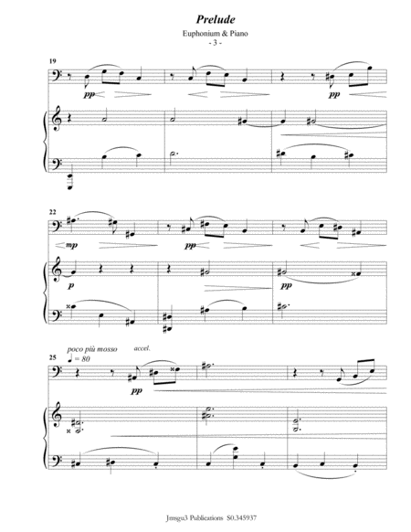 Scriabin: Prelude Op. 11 No. 2 for Euphonium & Piano image number null