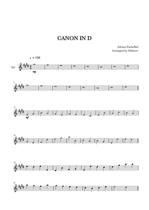 Book cover for Canon in D | Pachelbel | Trumpet in Bb
