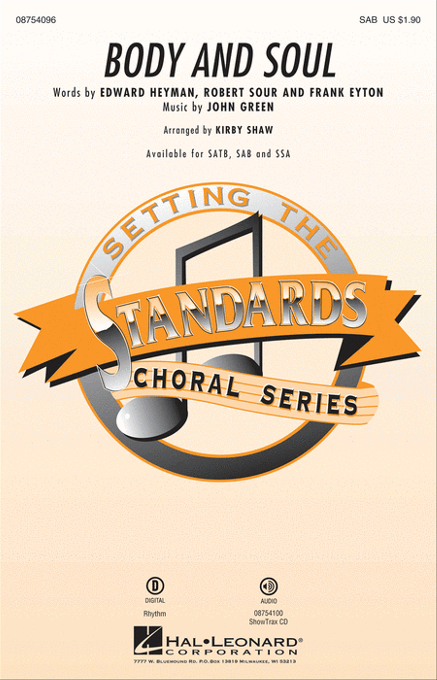 Body and Soul 3-Part scores gallery preview page 1
