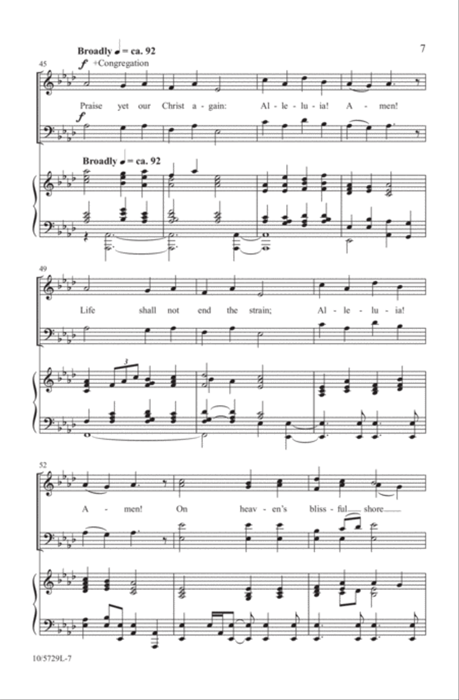 Come, Christians, Join to Sing 4-Part scores gallery preview page 7