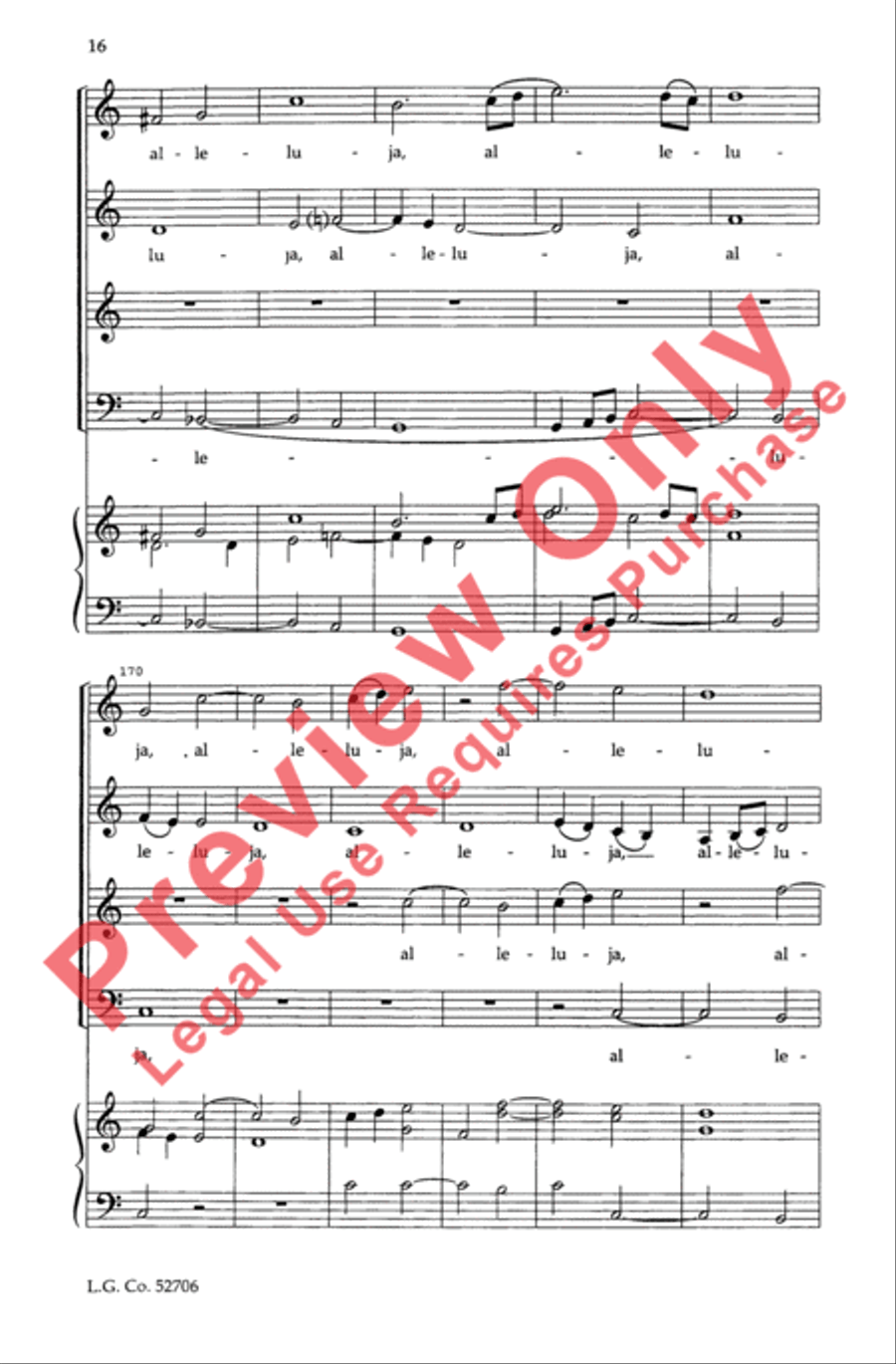 Beata Es Virgo Maria 4-Part scores gallery preview page 16
