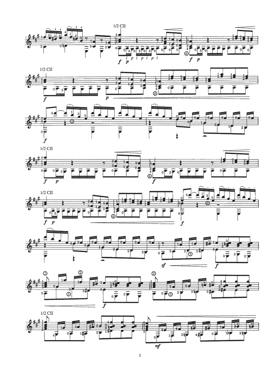 Grande Overture Op. 61 Acoustic Guitar scores gallery preview page 2