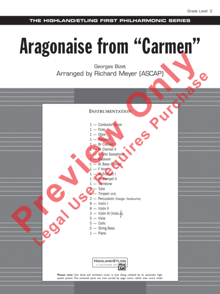 Aragonaise from Carmen image number null