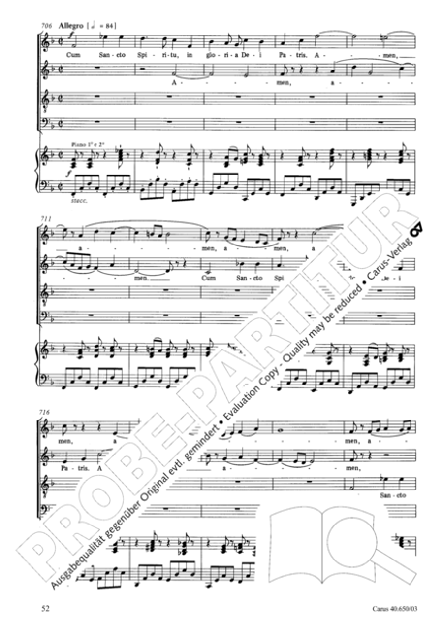 Petite Messe solennelle 4-Part scores gallery preview page 55