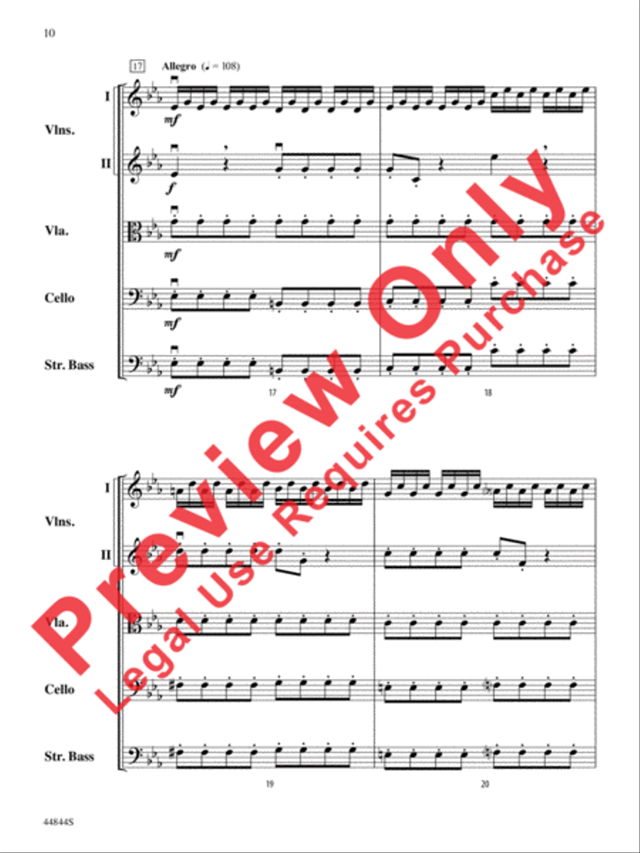 Concerto Grosso, Opus 6, No. 8 String Orchestra scores gallery preview page 31