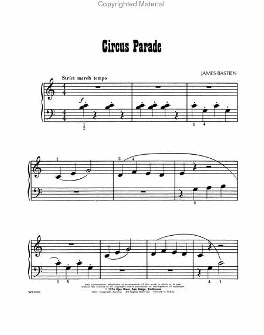 Circus Parade Piano Method scores gallery preview page 2