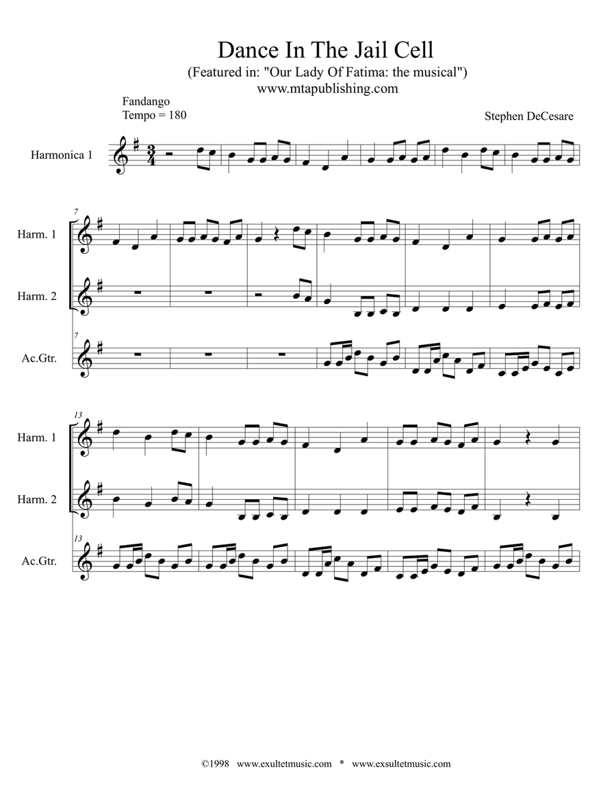 Dance In The Jail Cell Dance In The Jail Cell Guitar scores gallery preview page 2