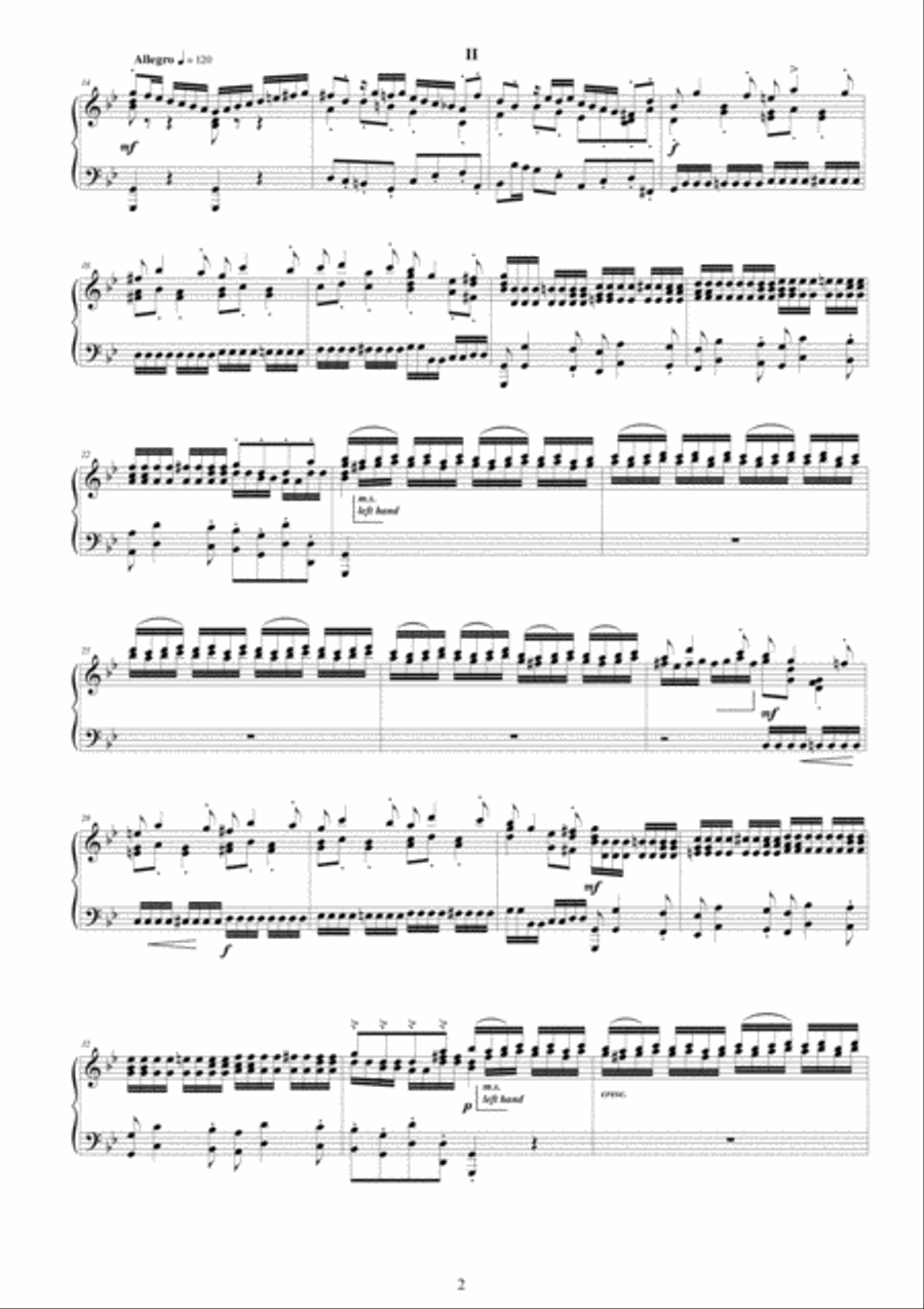 Vivaldi - Concerto Grosso in G minor RV 578 Op.3 No.2 - Piano solo Piano Solo scores gallery preview page 2