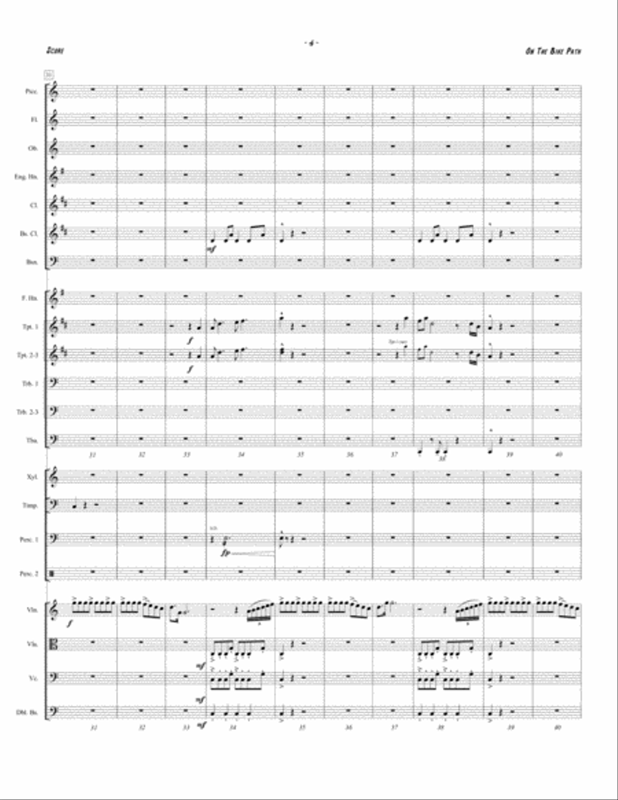 ON THE BIKE PATH Full Orchestra scores gallery preview page 6