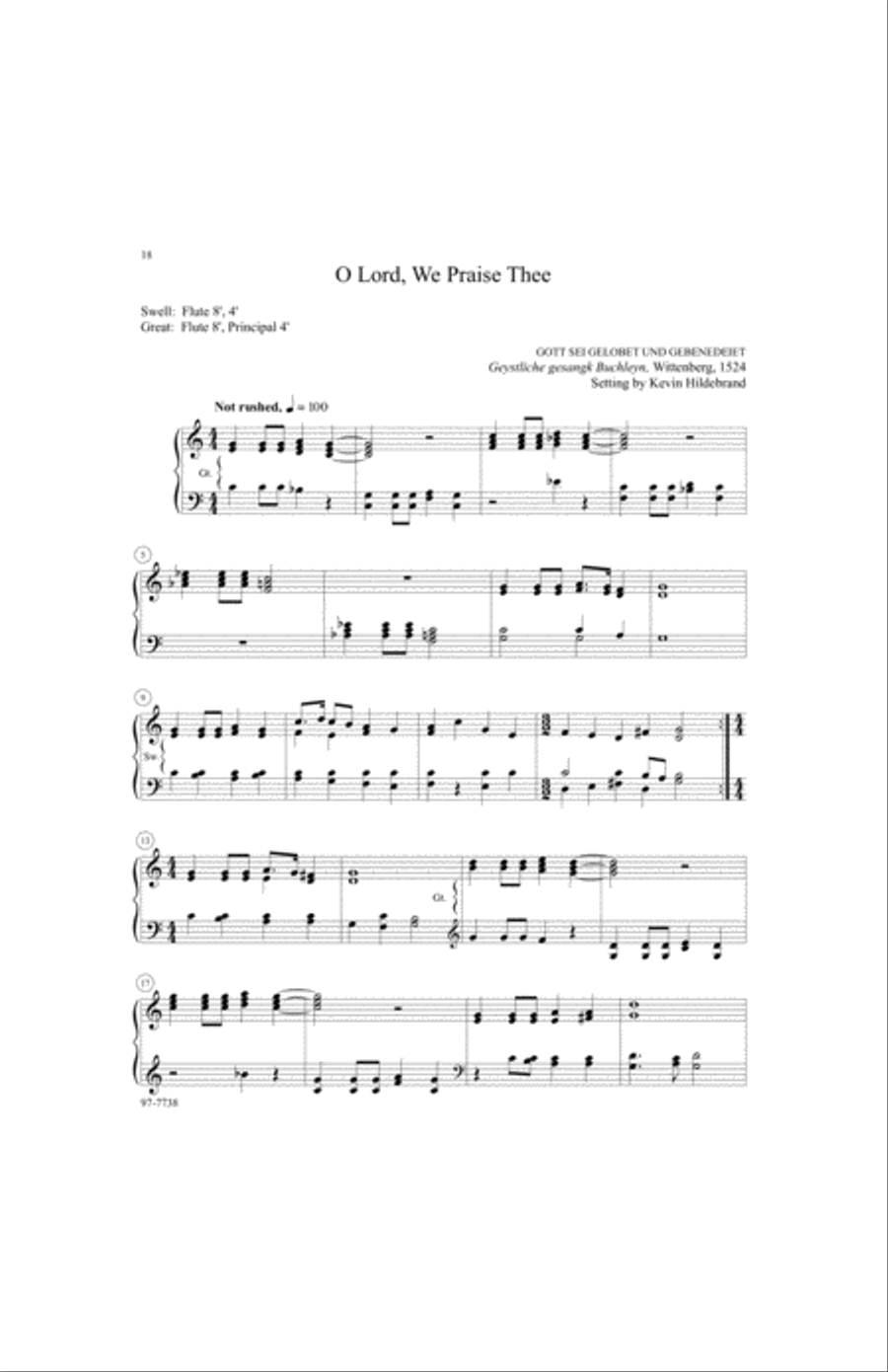 Salvation unto Us: Twelve Easy Organ Preludes for Reformation Organ scores gallery preview page 6