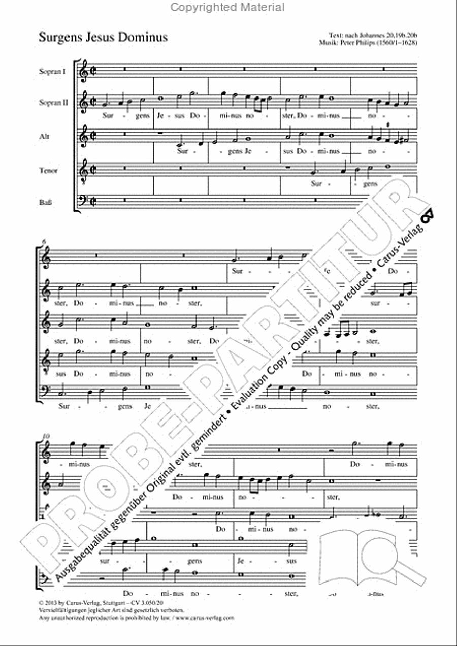 Surgens Jesus Dominus Surgens Jesus Dominus SSATB scores gallery preview page 2