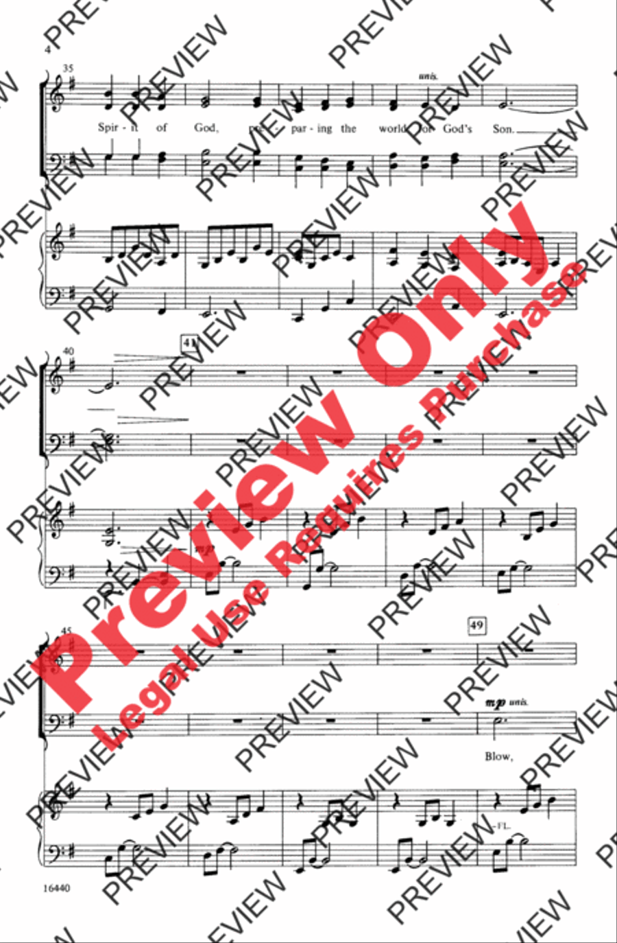 Bethlehem Wind 4-Part scores gallery preview page 4