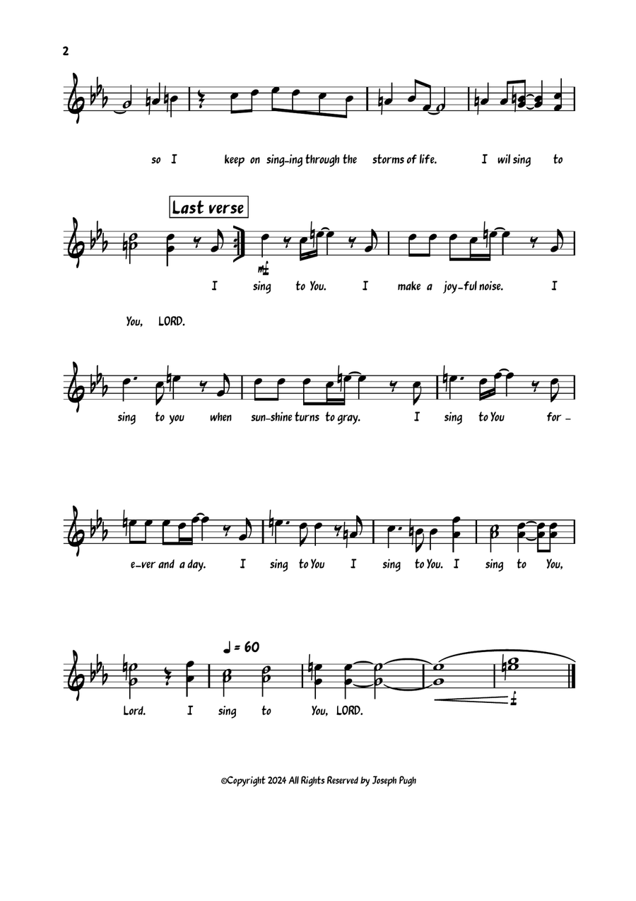 I Sing To You Lord Jazz Ensemble scores gallery preview page 6