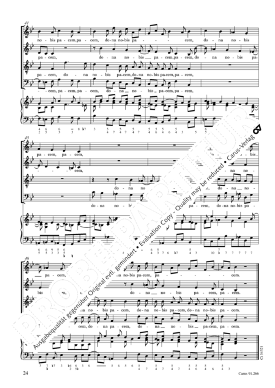 Missa Sancti Jacobi in B Missa Sancti Jacobi in B 4-Part scores gallery preview page 25