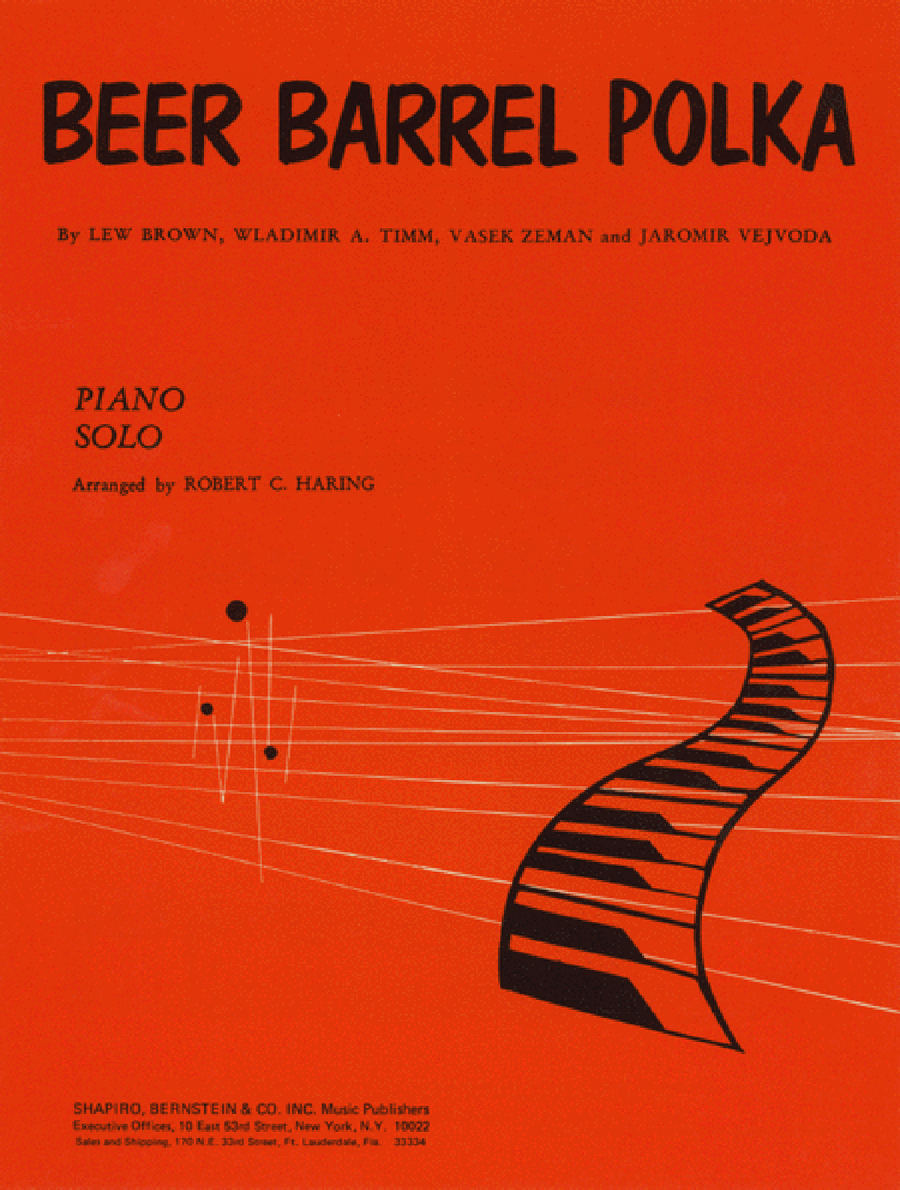 Beer Barrel Polka Piano Solo scores gallery preview page 1