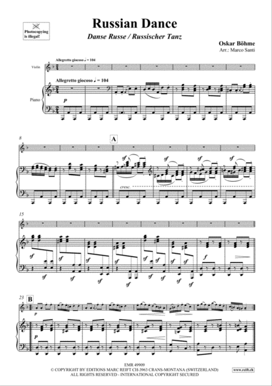 Russian Dance Russian Dance Violin Solo scores gallery preview page 4