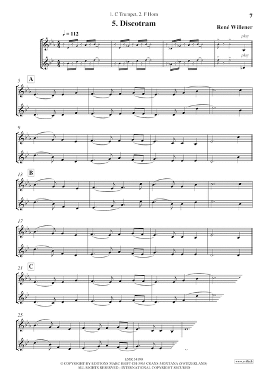 Auld Lang Syne Horn scores gallery preview page 7