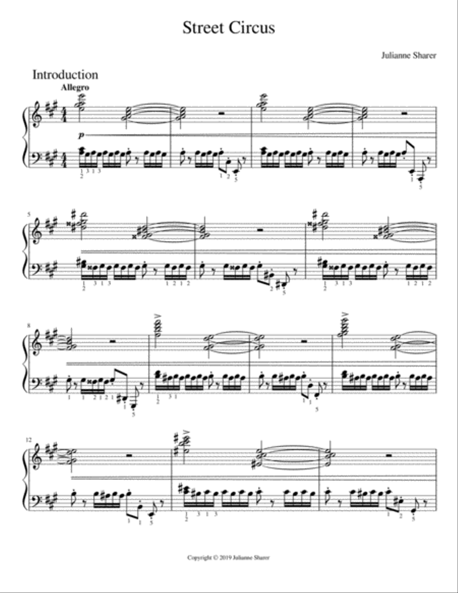 Street Circus Piano Solo scores gallery preview page 3