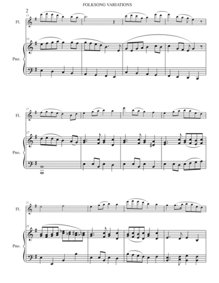 Folksong Variations for flute and piano image number null