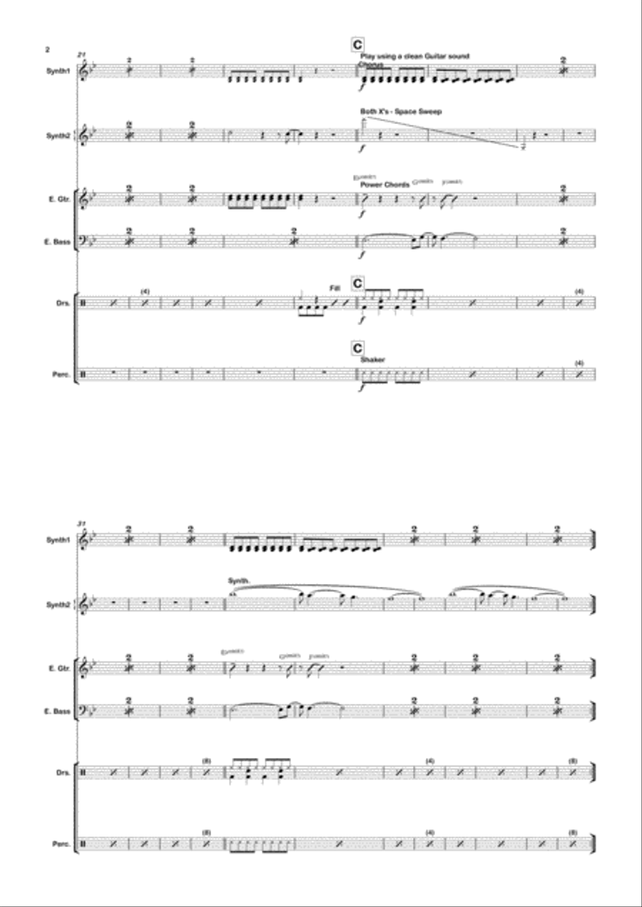 Teenage Dream Bass Voice scores gallery preview page 2