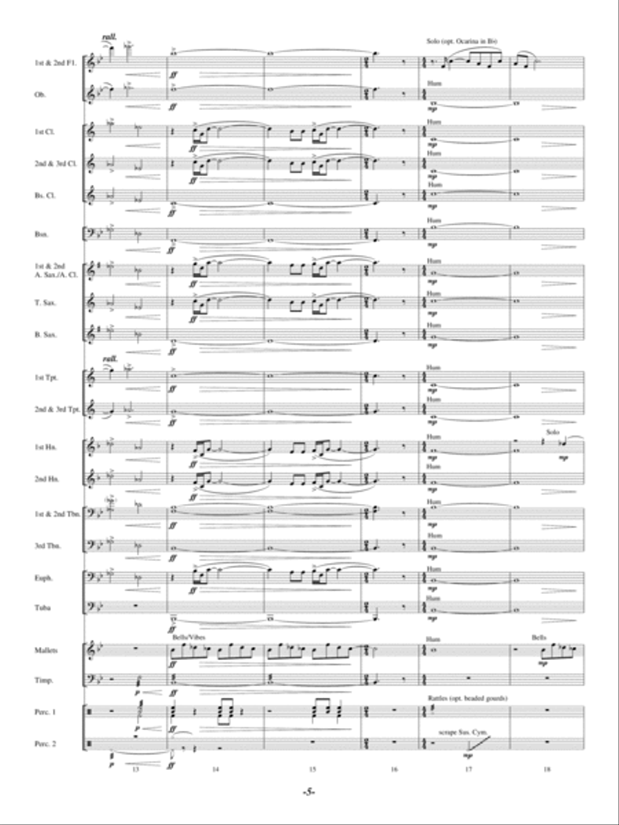 The Symphony of Souls The Symphony of Souls Concert Band scores gallery preview page 4