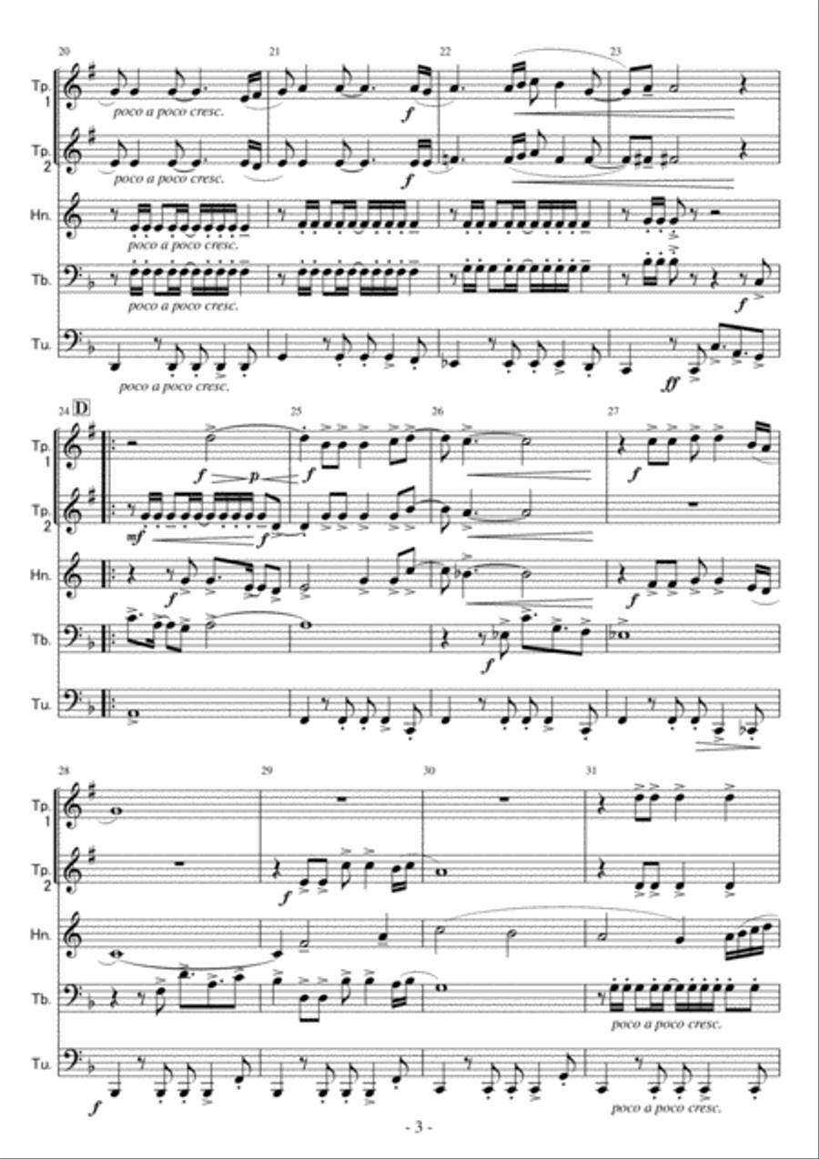 Circle Of Life Brass Ensemble scores gallery preview page 3