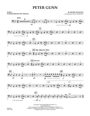 Peter Gunn - Pt.5 - Trombone/Bar. B.C./Bsn.