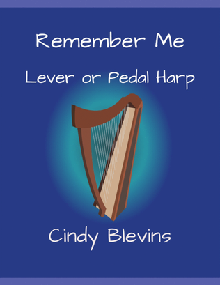 Book cover for Remember Me, original solo for Lever or Pedal Harp