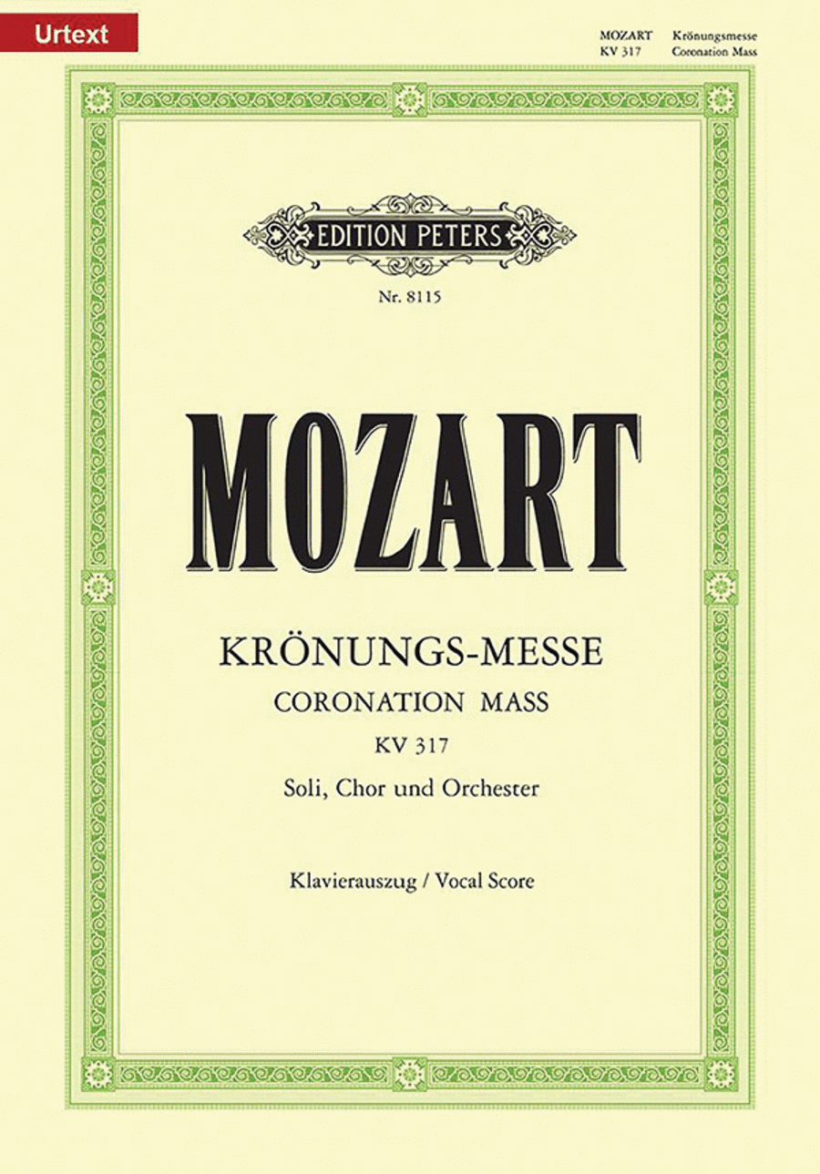 Missa in C K317 Coronation Mass (Vocal Score) 4-Part scores gallery preview page 1