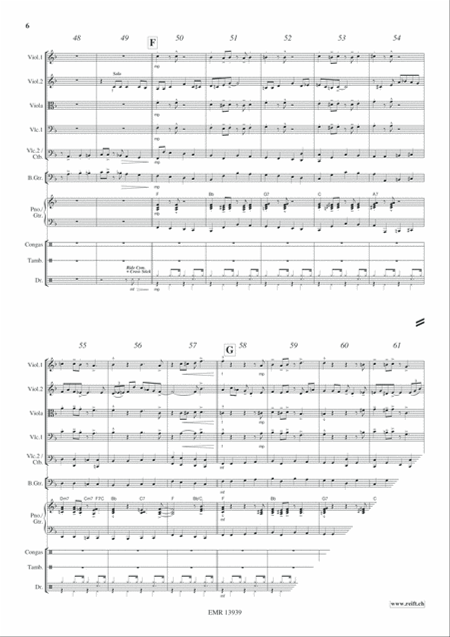 A Merry Christmas String Quintet scores gallery preview page 7