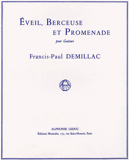 Eveil, Berceuse Et Promenade (guitar Solo)