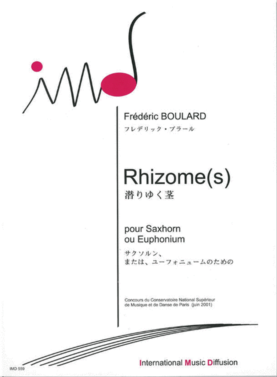 Rhizome Euphonium - Sheet Music