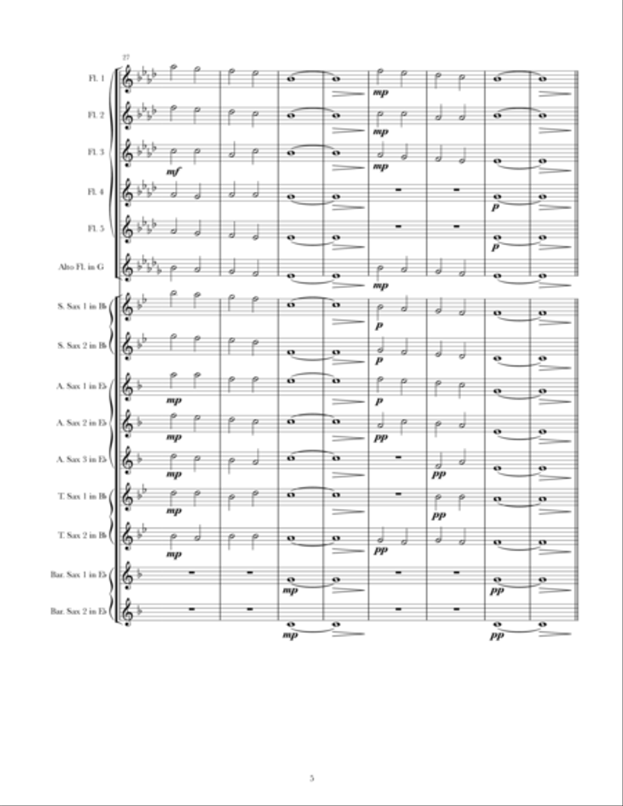 What The Tide Could Bring Woodwind Ensemble scores gallery preview page 5