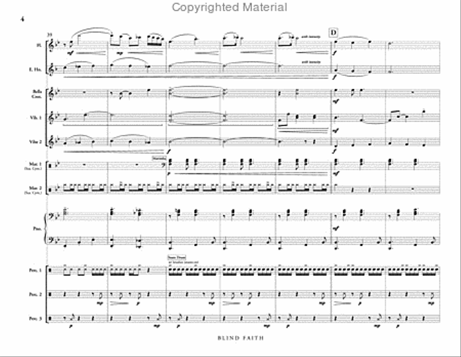 Blind Faith Percussion Ensemble scores gallery preview page 5