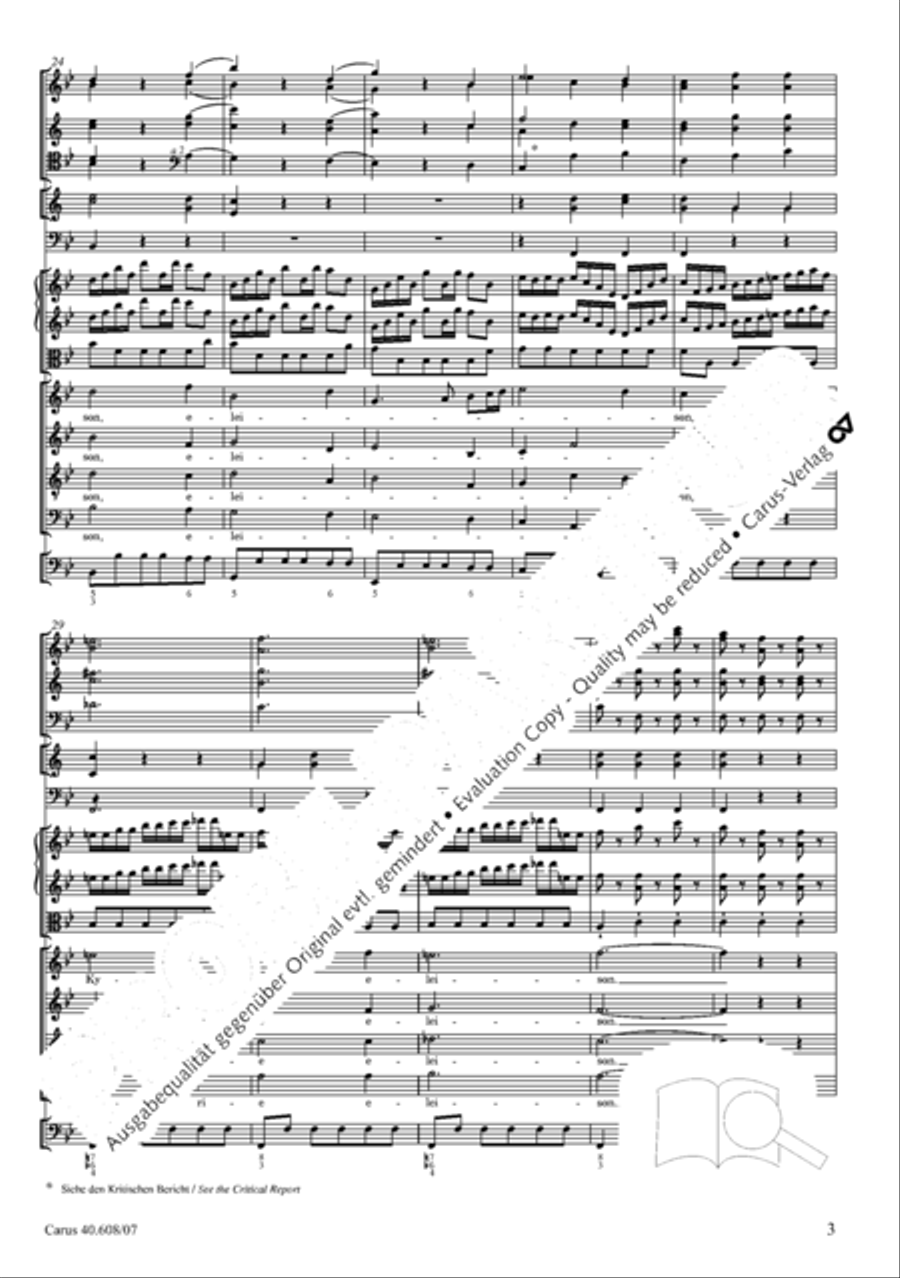 Missa Sancti Bernardi von Offida in B 4-Part scores gallery preview page 18