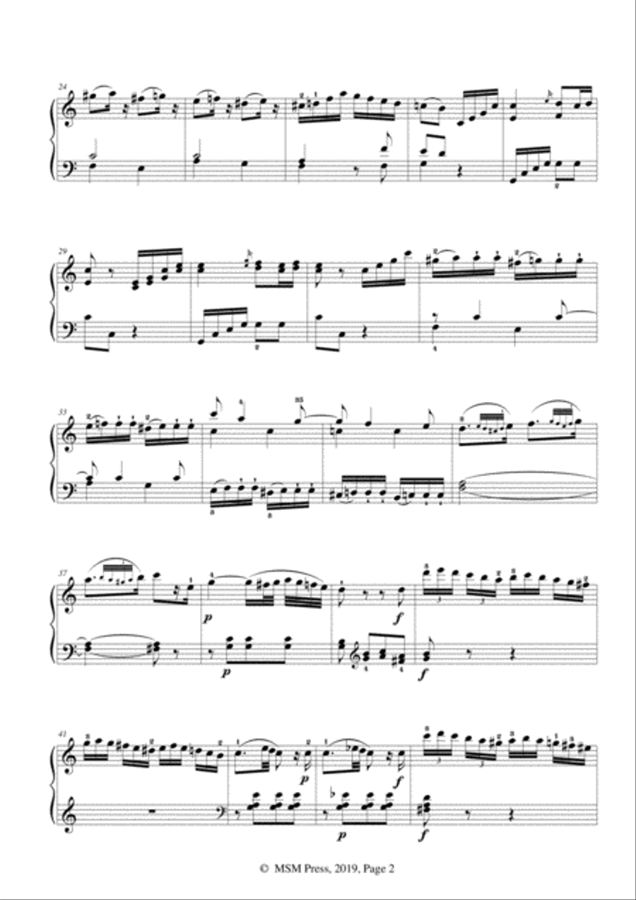 Mozart-Piano Sonata No.7 in C Major,K.309,No.3 Piano Solo scores gallery preview page 4