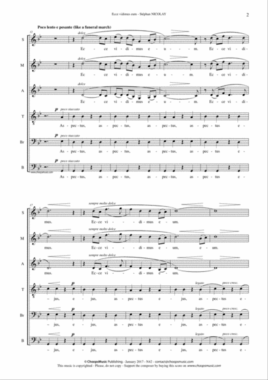 Ecce vidimus eum Divisi scores gallery preview page 3