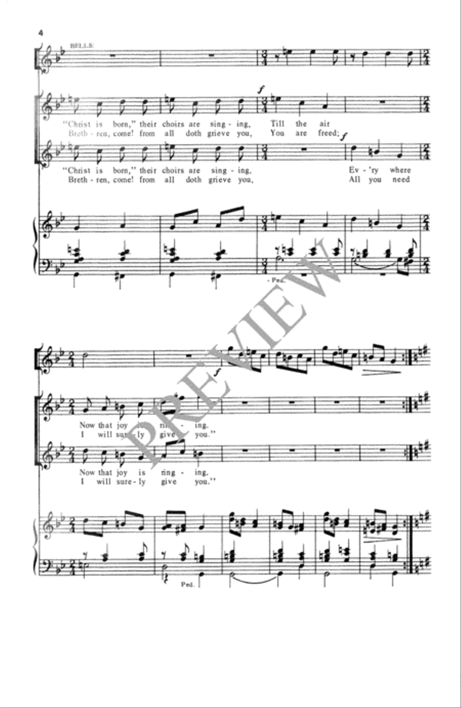 All My Heart This Night Rejoices SA scores gallery preview page 5