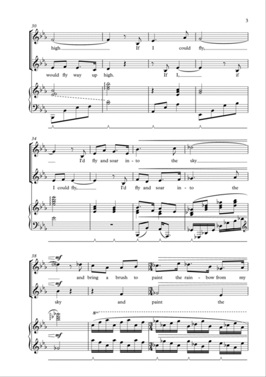 If I Could Fly 3-Part scores gallery preview page 5