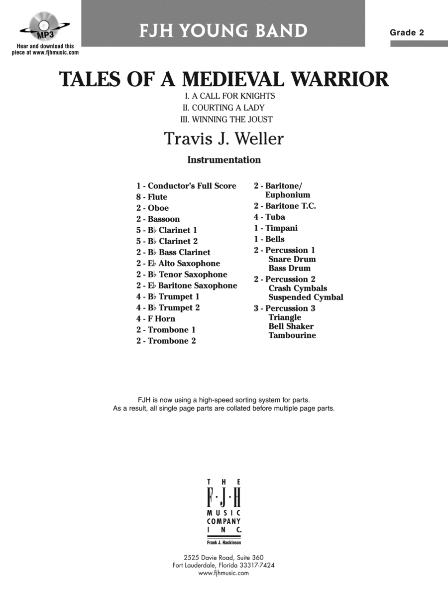 Tales of a Medieval Warrior: Score