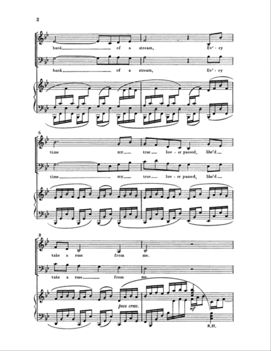 Two Ballads: 1. Red Rosey Bush 2-Part scores gallery preview page 6