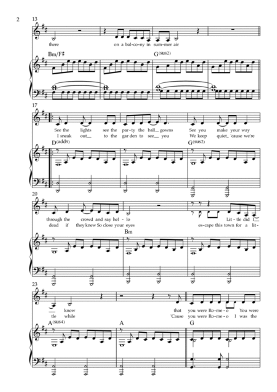 Love Story Love Story Voice scores gallery preview page 2