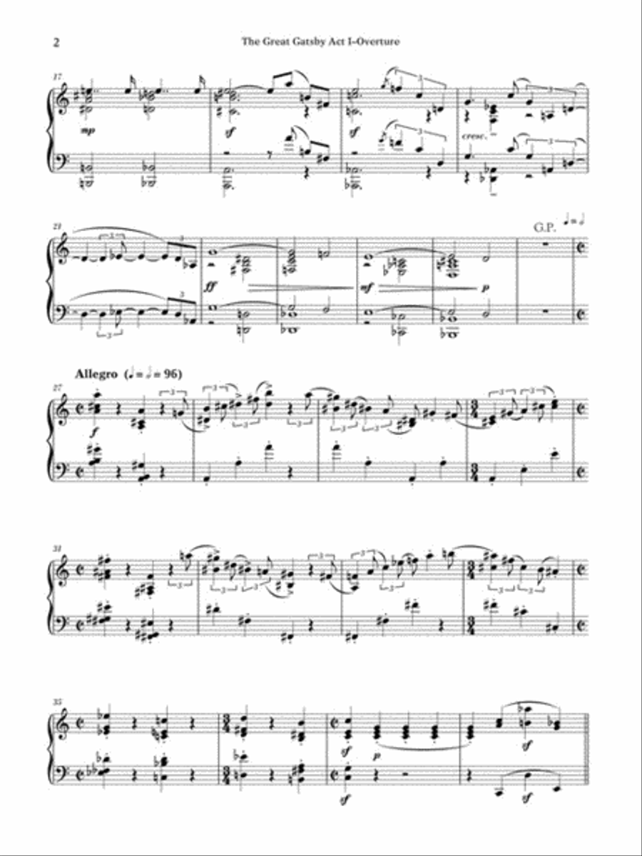 The Great Gatsby Voice scores gallery preview page 4