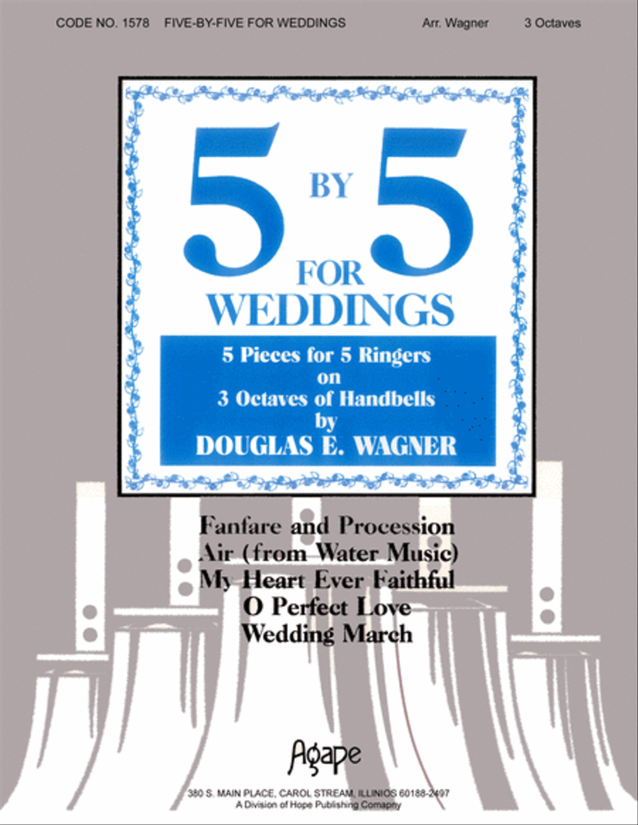 Five by Five for Weddings, Vol. 1 Handbell Choir scores gallery preview page 1