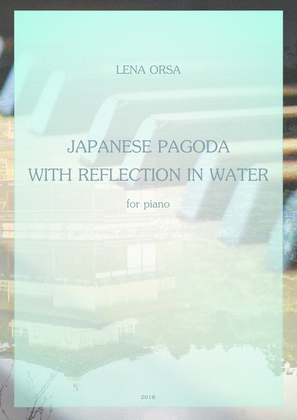 Japanese Pagoda with Reflection in Water