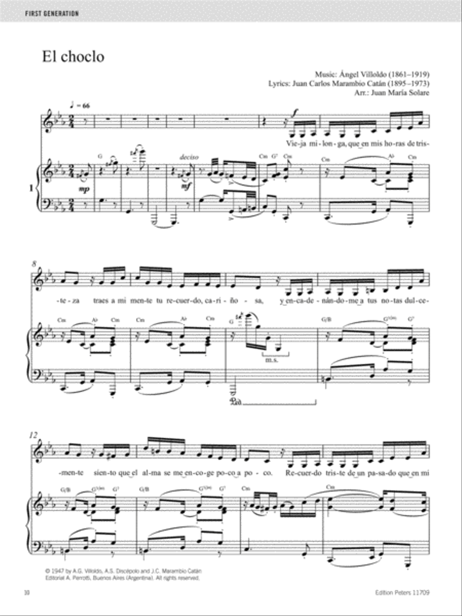Tango canción Piano Accompaniment scores gallery preview page 4